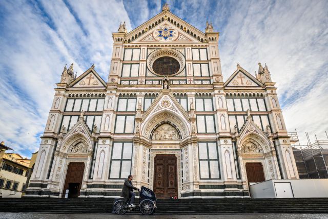 Basilica of Santa Croce in Florence, Italy
