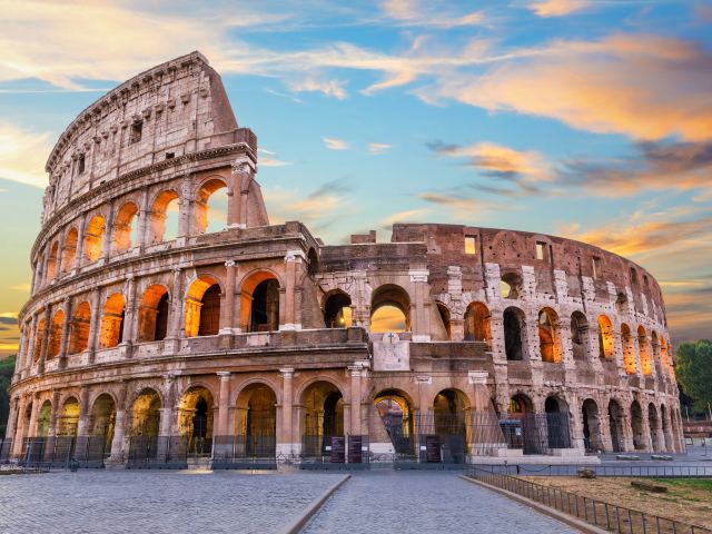 The Colosseum in Rome, Italy