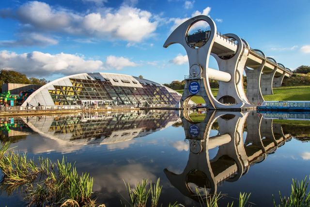The Falkirk Wheel in Falkirk, United Kingdom