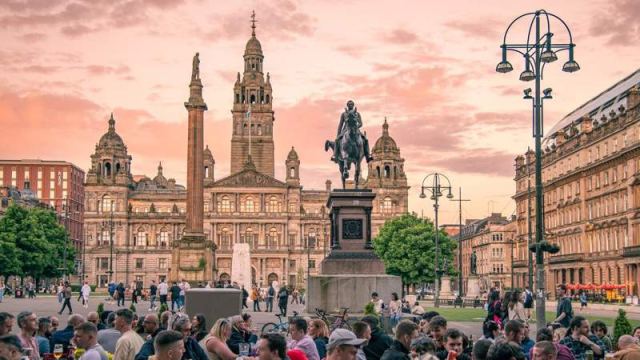 George Square in Glasgow, United Kingdom