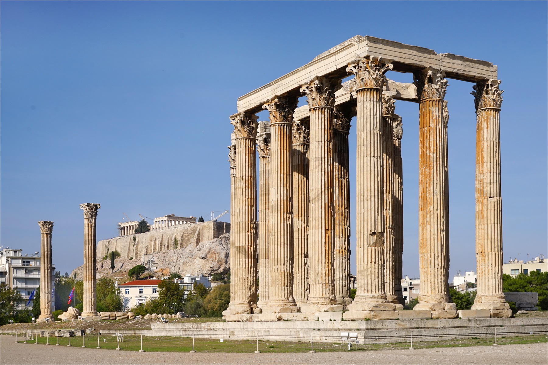 Temple of Olympian Zeus in Athens, Greece