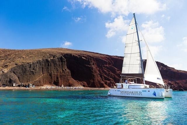 Santorini Coastal Cruise in Fira, Greece