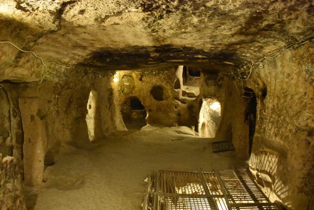 Kaymaklı Underground City in Cappadocia, Turkey