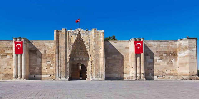 Sultanhanı Caravanserai in Cappadocia, Turkey