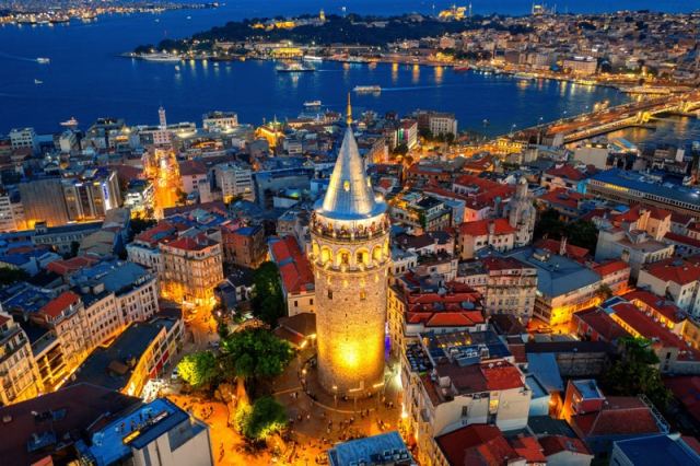 Galata Tower in Istanbul, Turkey