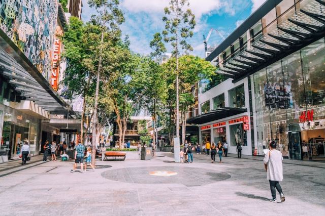 Queen Street Mall in Brisbane, Australia