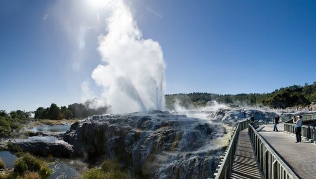 Te Puia Thermal Reserve in Rotorua, New Zealand